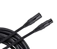 ORTEGA microfoonkabel XLR male/XLR female recht/recht - zwart katoen 3m/0,75q (OECM-10XX)