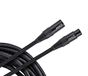 ORTEGA microfoonkabel XLR male/XLR female recht/recht - zwart katoen 3m/0,75q (OECM-10XX)