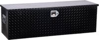 Merkloos Aluminium Gereedschapskist, 76.2x33x24.3Cm - Grote Opbergbox Met Slot - Zwarte Robuuste Kist voor Campers