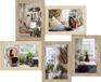 Zep HAES DECO - Houten Multi Fotolijst Rena 5Q Bruin / Crème voor 5 foto's formaat 10x15 (42x35 cm) - DT996HS