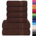 vidaXL 6-delige Handdoekenset FROGN 360 g/m² Bruin