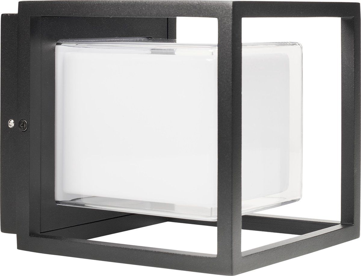 Smartwares OOL-50014 Black Outdoor Wandlamp Cubic - LED - Aluminium