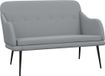 vidaXL Bankje 110x76x80 cm stof lichtgrijs