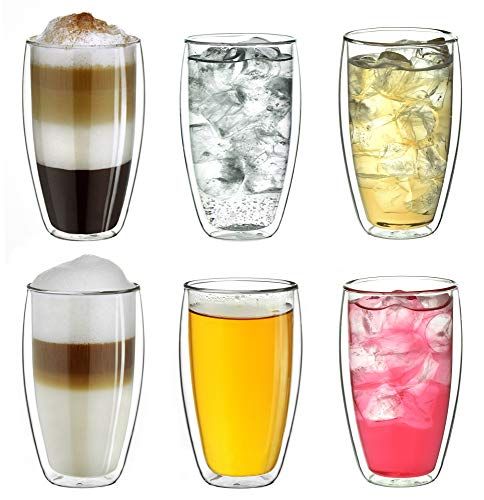 Creano DG-SH Dubbelwandig Thermoglas - 250 ml - Set van 6