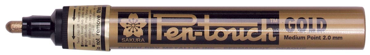 Sakura paint Marker Pen-Touch punt van 2 mm goud