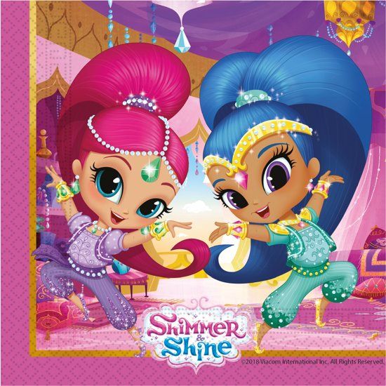 Shimmer & Shine™ Geesten Servetten - 20 Stuks - Feestdecoratie