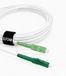 Elfcam® - Glasvezelkabel SC/APC naar LC/APC Single Mode 9/125μm OS2 Optische jumper LSZH Wit (0,5M)