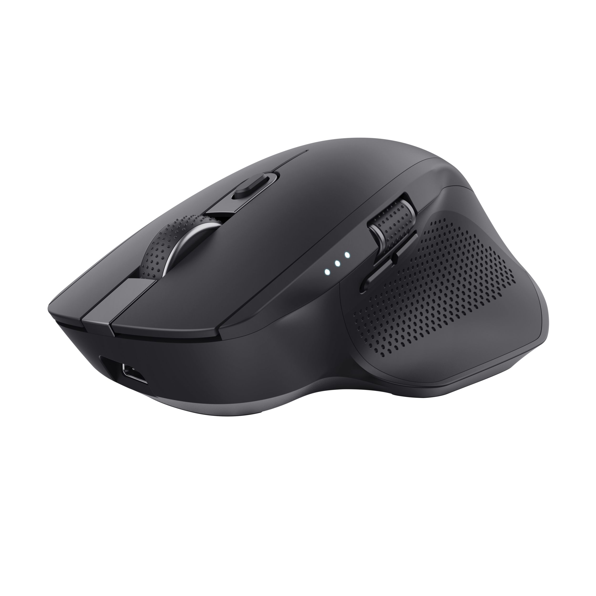 Trust Ozaa+ Ergonomische Draadloze muis - Oplaadbaar - Zwart