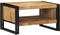 vidaXL Salontafel 70x50x38 cm massief ruw mangohout