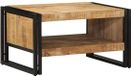vidaXL Salontafel 70x50x38 cm massief ruw mangohout