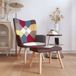 Maison Exclusive - Fauteuil confortable avec repose-pieds assorti, tissu patchwork