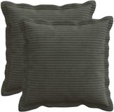 vidaXL Kussensloop - 2 stuks - Antraciet - 45 x 45 cm - Katoensatijn