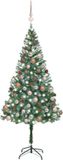 vidaXL Kunstkerstboom met verlichting, kerstballen en dennenappels - 180 cm