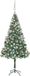 vidaXL Kunstkerstboom met verlichting, kerstballen en dennenappels - 180 cm