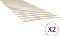 Maison Exclusive - Lattes de lit de rechange, 34 lattes, lot de 2, 90 x 200 cm