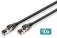 Digitus CAT 8.1 S-FTP patch cord, Cu, LSZH netwerkkabel Zwart 3 m