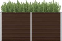 Maison Exclusive - Potager surélevé marron 160 x 80 x 77 cm en acier galvanisé