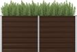 Maison Exclusive - Potager surélevé marron 160 x 80 x 77 cm en acier galvanisé