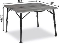 Brunner Elùtop Compack 120 - klaptafel