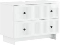 vidaXL Wastafelkabinet EDE Hoogglans Wit