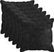 vidaXL - Taie d'oreiller - 6 pièces - BOIS - Anthracite - 40 x 40 cm - Tissu chenille
