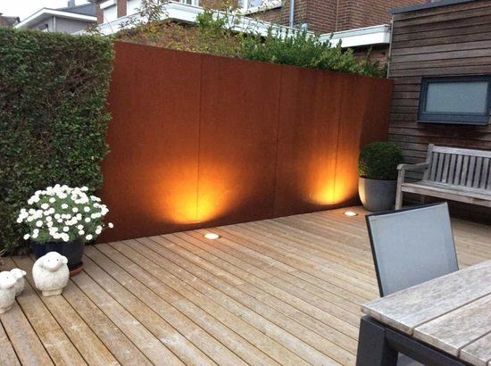 Merkloos Geroba Gerofence Cortenstaal Corten Bubbles Schuttingen 100 x 0,5 x 180 cm