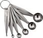 Merkloos Set van 6 Appellepels - Zilver - RVS