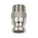 RIEGLER 108061-1116.112 Kamlok snelkoppelingsstekker met AG, type F, aluminium, R 1 1/2, 1 stuk