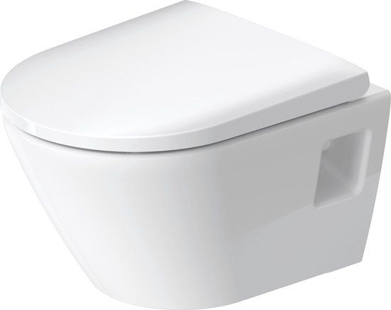 Duravit D-Neo Hangtoilet Compact - 37x48x40cm - Wit - Zonder Spoelrand
