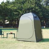 pro.tec Automatische douche tent Ayas 150x150x200 cm groen en grijs