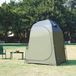 pro.tec Automatische douche tent Ayas 150x150x200 cm groen en grijs