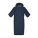 TOM TAILOR Surf poncho voor dames en heren, S-M, 100% katoen/badstof, badponcho met capuchon, buikzak en geborduurd logo, blauw (Dark Navy)