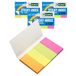 D.RECT Plakstrips Pagemarker Index zelfklevende marker film tekststrips 20x50mm 4x50 stuks kartonnen dispenser 24 stuks