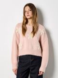 Apricot Crochet Daisies Boxy trui