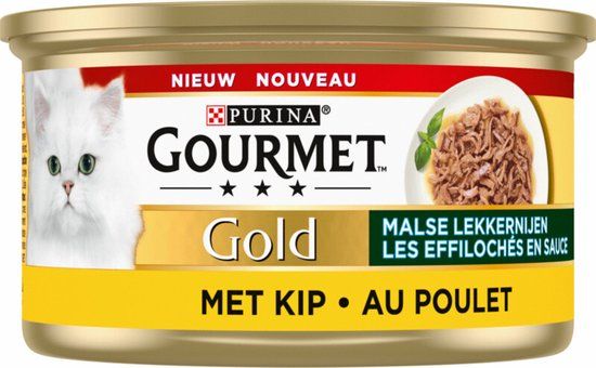 Gourmet Gold Malse Lekkernijen - Kattenvoer - Kip 85 g