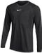 Nike Dri-FIT III LS Scheidsrechter Shirt Mannen Zwart Polyester Lange Mouw Maat XL