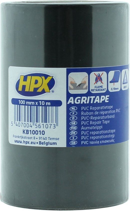 Agritape - Zwart - 100mm x 10m - Duct Tape