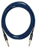 Cascha Professionele Line Gitaarkabel, Recht, Tweed Blue, 9m