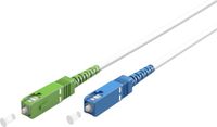Goobay SC/UPC - SC/APC Simplex FTTH kabel | OS2 | wit | LSZH | 0,50 meter