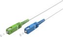 Goobay SC/UPC - SC/APC Simplex FTTH kabel | OS2 | wit | LSZH | 0,50 meter