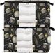 Merkloos Opbergdozen Lakens - Kleding Opbergers - Kasten Organiseren - Stapelbaar met Deksel - 2 stuks 60L/95L - Goud Zilver Print