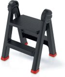 Kistenberg - Opstapje Inklapbaar / Werkplaatsladder - Zwart Kunststof - 470 x 435 x 630mm