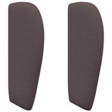 vidaXL Hoofdbord oor Bruin Stof 40 x 23 x 6 cm