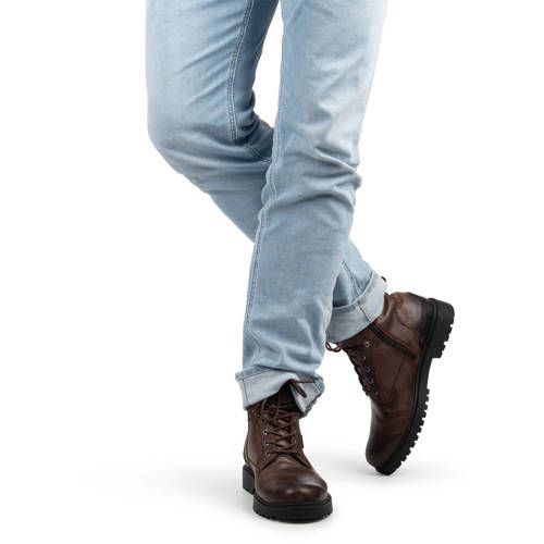 Poelman PS Poelman TONI Heren Veterschoenen - Zwart - Maat 45
