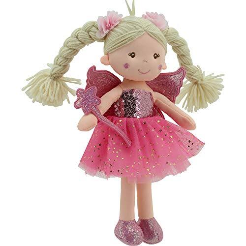 Sweety Toys 11773 Stoffpuppe Fee Plüschtier Prinzessin 30 cm pink