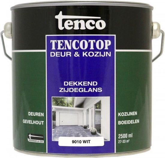 Tenco 64 Tencotop Dekkend Houtbescherming - 2.5L - Wit - Zijdeglans