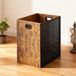 Merkloos Vintage prullenbak, 16,8 liter