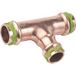 Aalberts Integrated Piping Systems Raccord en cuivre en T réduit à sertir - Diamètre 54 - 35 - 54 mm