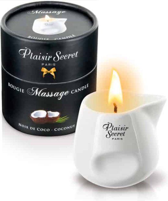2750 Plaisirs Secrets Massagekaars Kokos - 80 ml