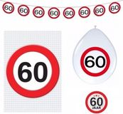 Shoppartners 60 jaar stopbord versiering basis set
